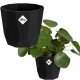 Elho Geometric Flowerpot for Indoor -18 cm - Living Black